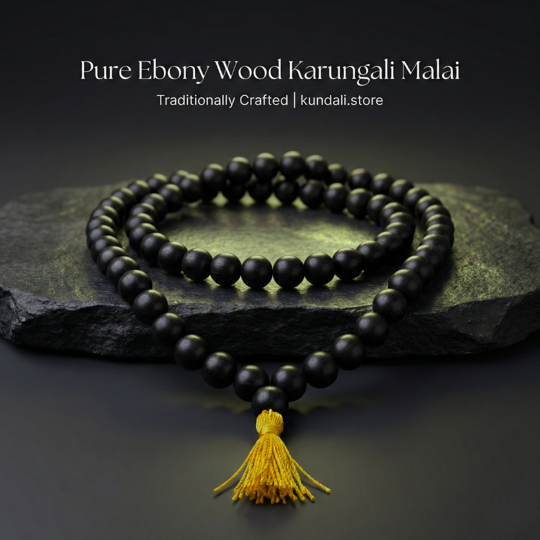 Original Karungali Malai + Free Evil Eye Bracelet