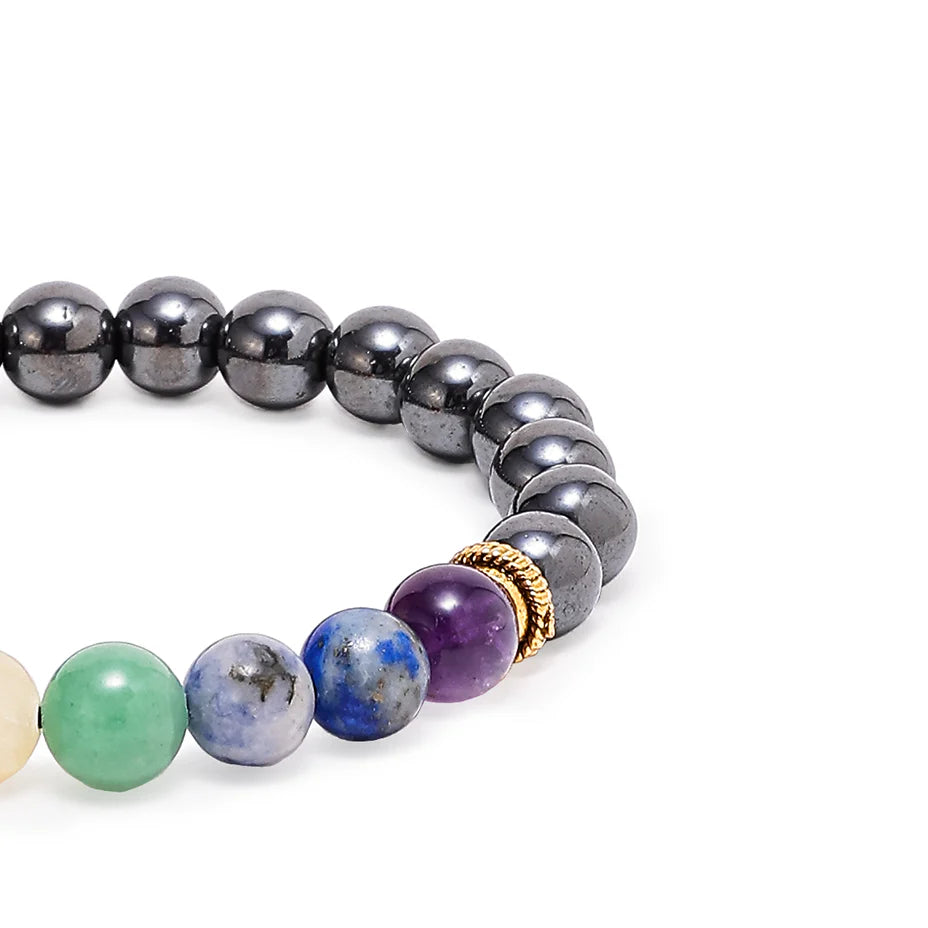 7 Chakra Bracelet Black Tourmaline