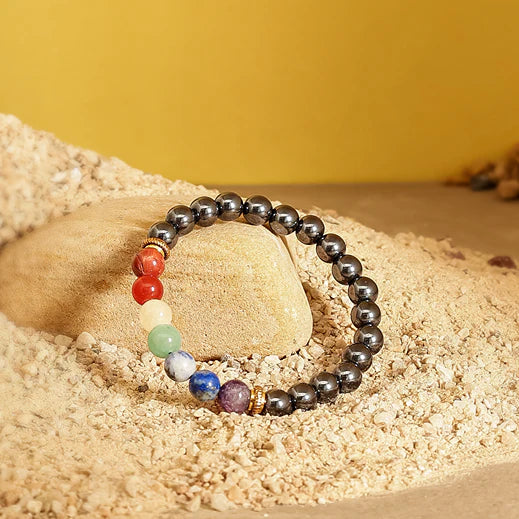 7 Chakra Bracelet Black Tourmaline