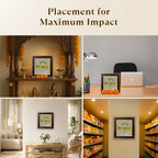 7 Horses on Raw Pyrite Frame