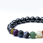 7 Chakra Bracelet Black Tourmaline