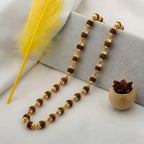 Rudra Tejas Combo | Gold Plated Rudraksha Mala and Cycle Rudraksha Bracelet