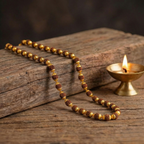 Gold Plated Rudraksha Mala