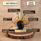 Silver Capped Karungali Malai + Free Evil Eye Protection Bracelet