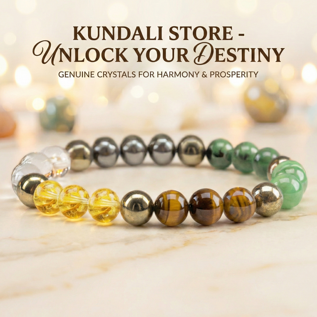 Dhan Yog Money Attract Bracelet- Five Stones, Infinite Prosperity