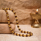 Gold Plated Rudraksha Mala