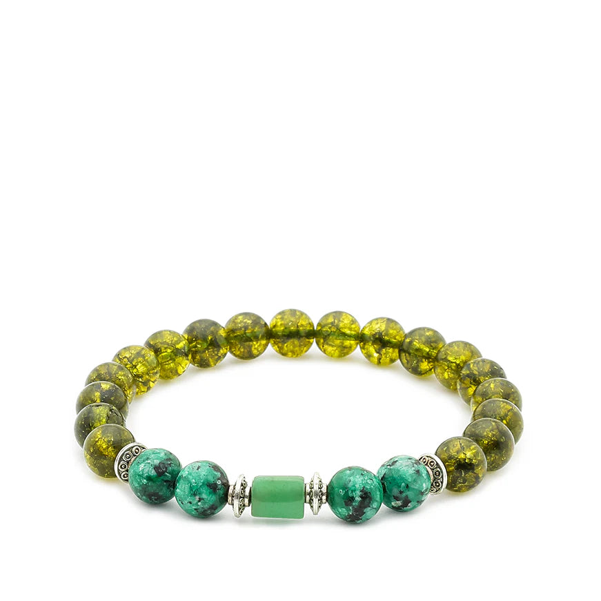 Green Agate Stone Bracelet (Kanya Rashi) Virgo