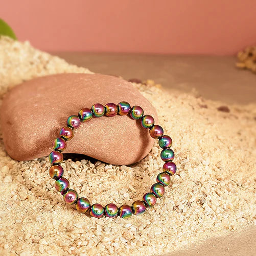 Hematite Aura Stone Bracelet