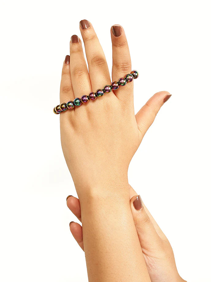 Hematite Aura Stone Bracelet