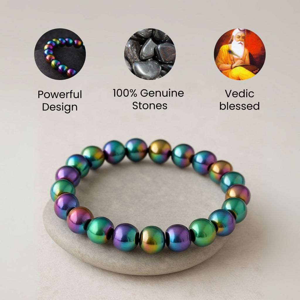 Hematite Aura Stone Bracelet