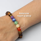Tiger Eye Chakra Bracelet