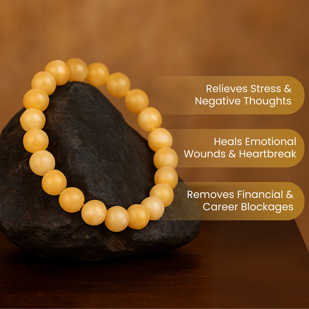 Yellow Calcite Stone Bracelet