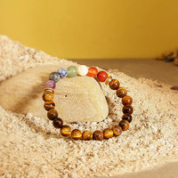 Tiger Eye Chakra Bracelet