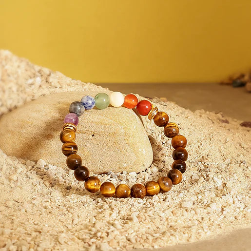 Tiger Eye Chakra Bracelet