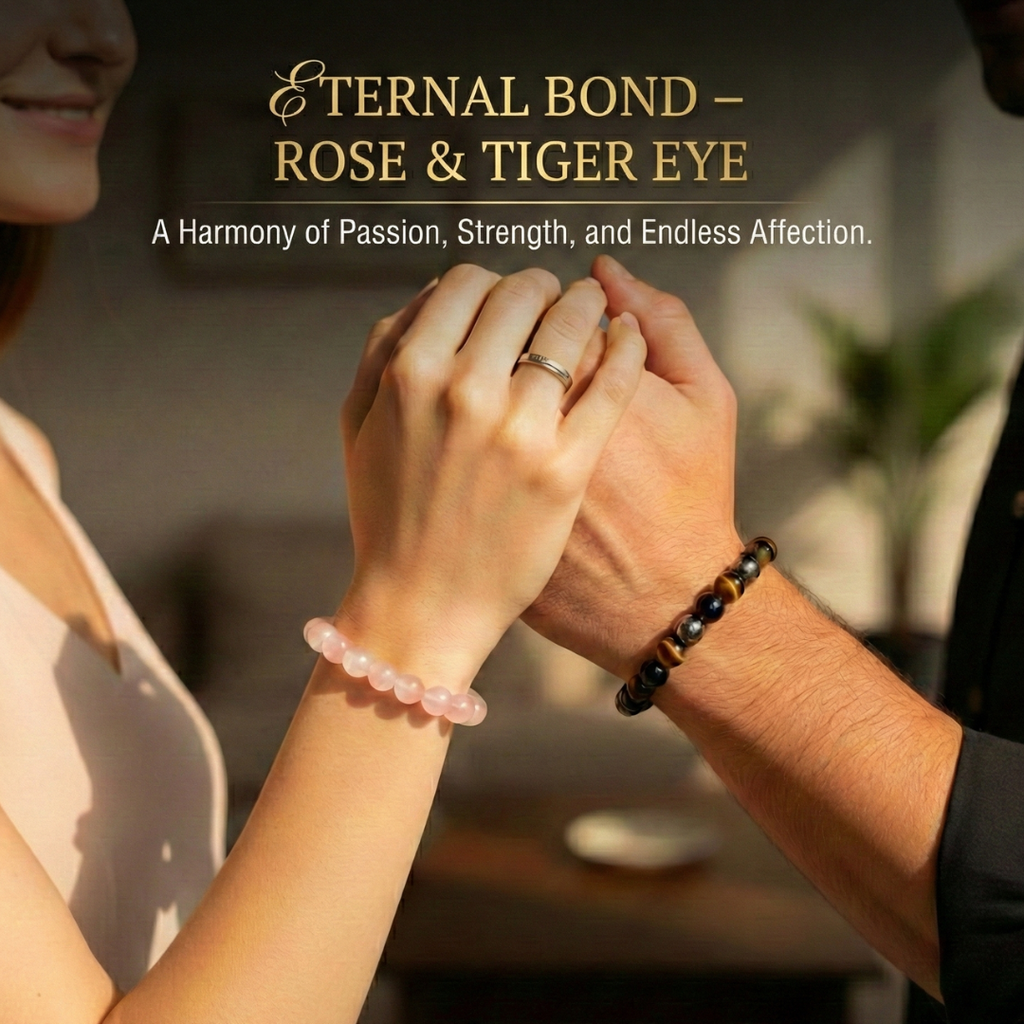 Love Protection Bracelet Combo - Rose Quartz + Triple Protection Bracelet