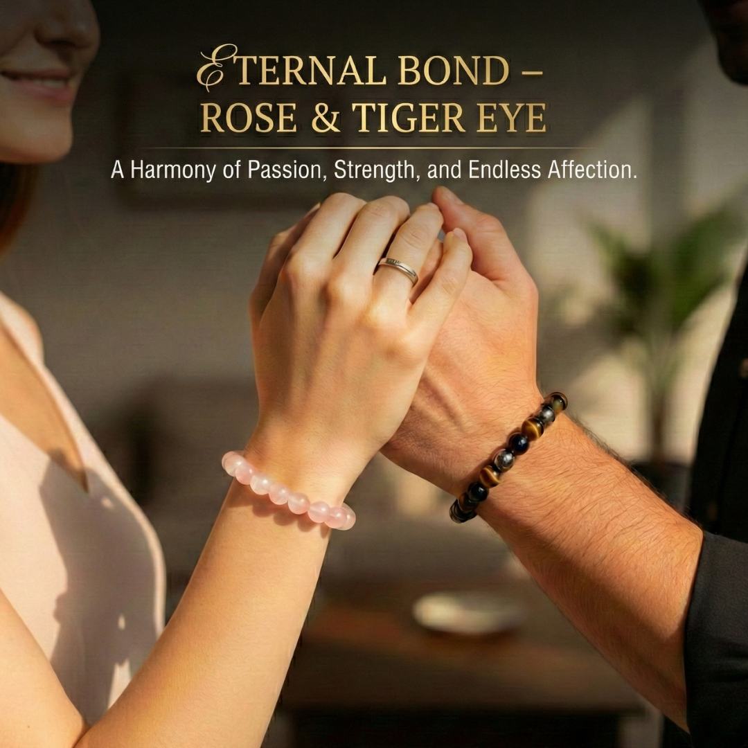 Love Protection Bracelet Combo - Rose Quartz + Triple Protection Bracelet