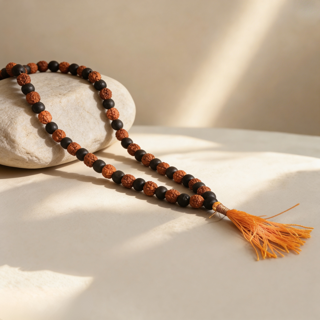 Rudraksha Karungali Malai