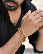Rudra Tejas Combo | Gold Plated Rudraksha Mala and Cycle Rudraksha Bracelet