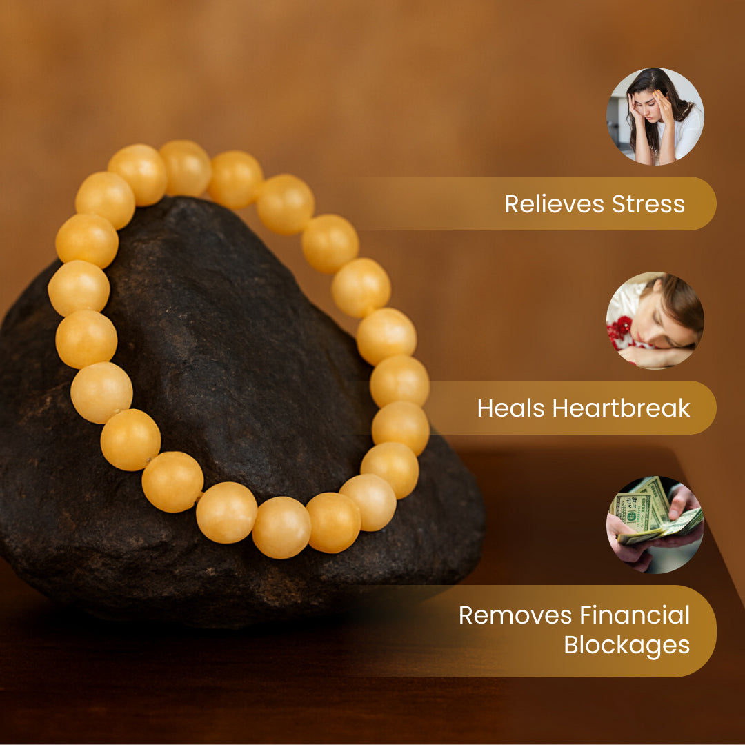 Yellow Calcite Stone Bracelet