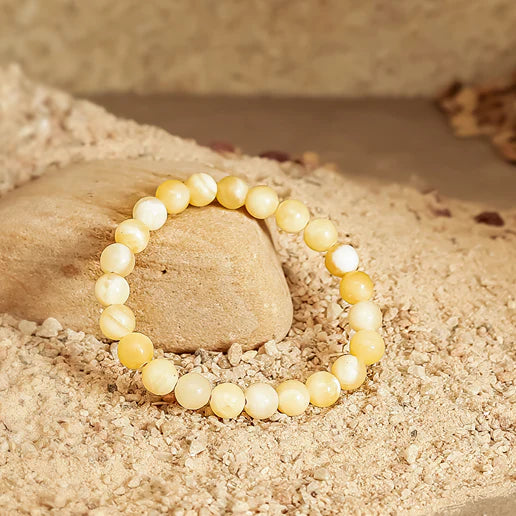 Yellow Calcite Stone Bracelet