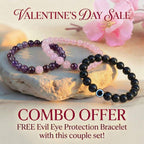 Soulmate Couple Bracelet- Amethyst and Rose Quartz